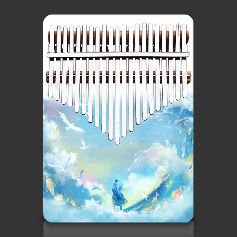 Пианино Kalimba для большого пальца изысканное портативное 21 клавиша музыкальный