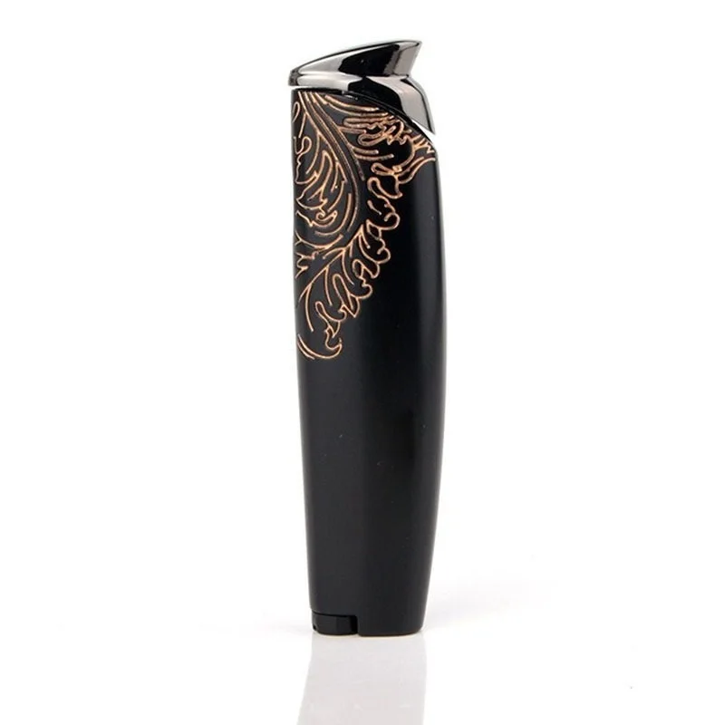 

Gas Butane Stain Surface Fuselage Straight Into The Blue Flame Strong Fire Cigar Fashion Simple Cigarette Lighter Mens Gadgets