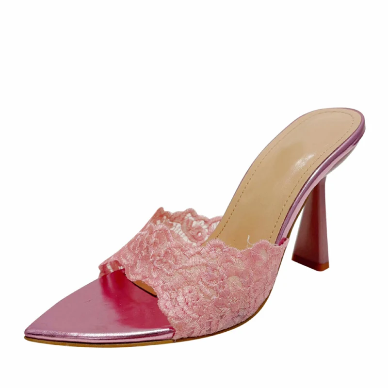 Шлепанцы Liyke женские с вышивкой ручной работы пеньковые сандалии пикантные туфли