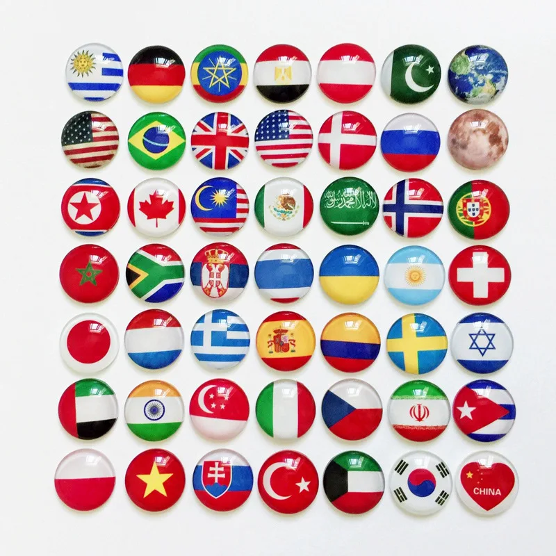 

World Flags Lapel Pin Badges National Flag America Canada England Spain Brazil Russia Ukraine Japan France Countries Pin