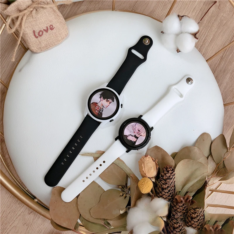 22mm 20mm strap For Samsung Galaxy watch 4/Classic/5/5 pro/Active 2/Gear S3 Silicone bracelet Huawei watch GT 2/2e/3/3 pro band