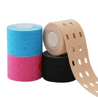 5cm5m perforated muscles sports adhesive tape therapeutic care elastic physio punched kinesiology tape bandage breathable