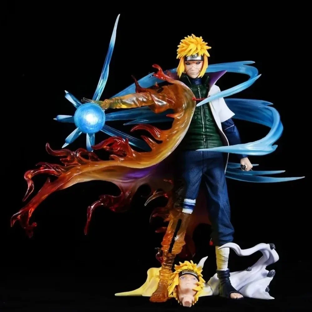 

Anime Naruto Namikaze Minato Double Head Metempsychosis Luminous PVC Action Figure Collectible Model Doll Toy 26cm