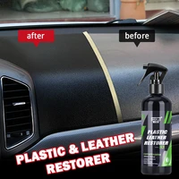 s3 car plastic restorer polish for interior exterior leather liquid dashboard door wax plastic restore spray hgkj