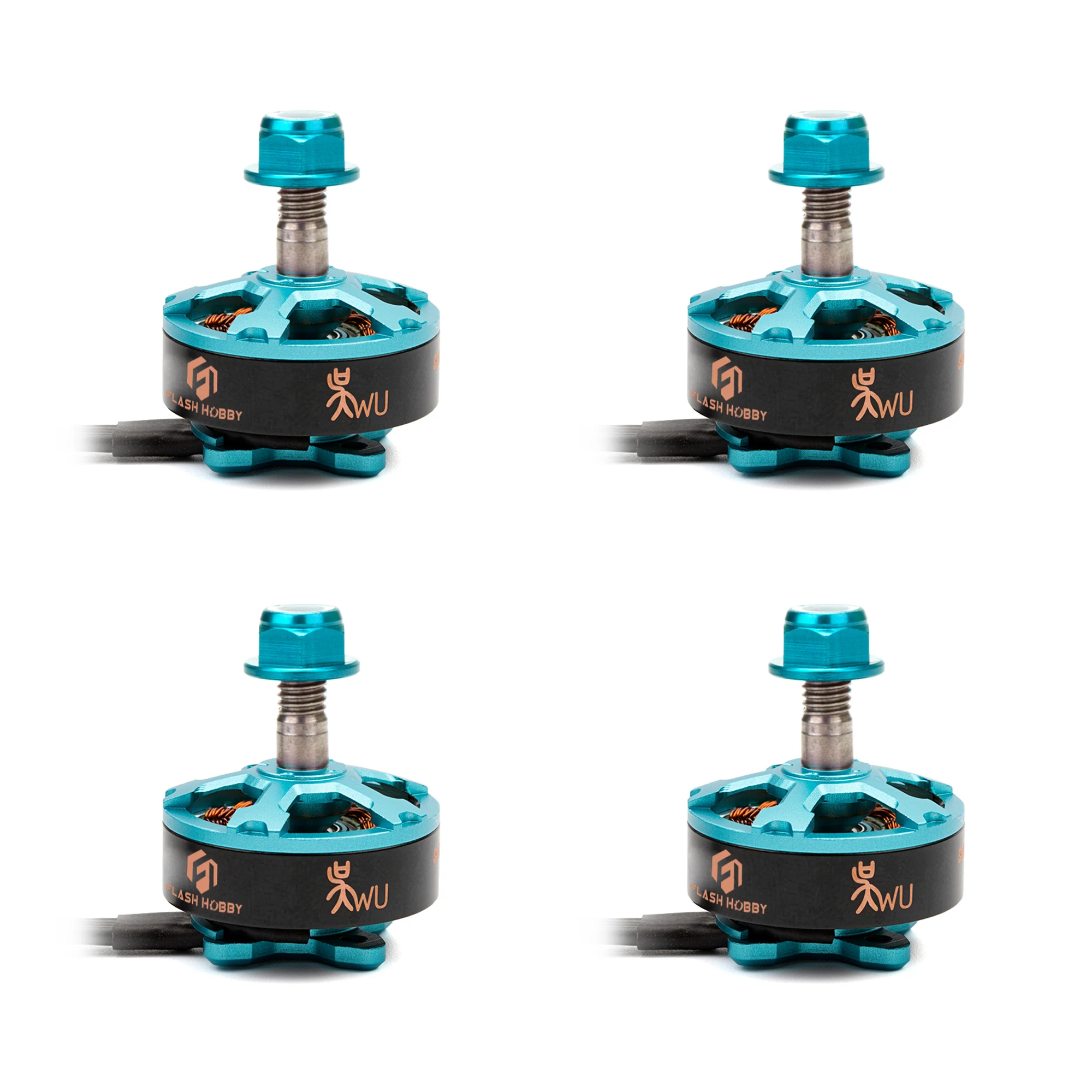 

FLASH HOBY 4pcs Samguk Series Wu 2206 1750KV 2400KV 2700KV 3-6S Brushless Motor for RC Models Multicopter Spare Part Accs
