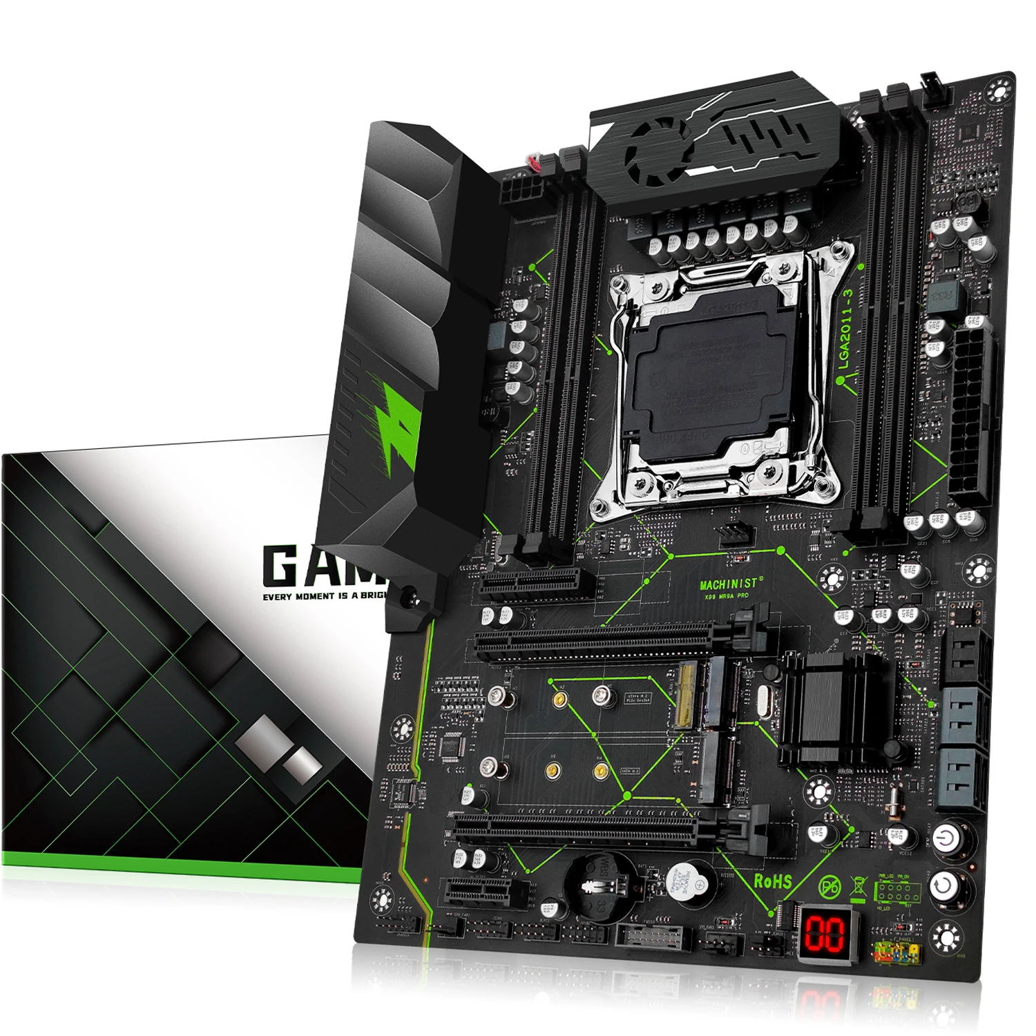 MACHINIST-placa base X99 LGA 2011-3 Xeon V3/V4, CPU NVME SATA, ranura M.2, cuatro canales, DDR4, ECC/no ecc, RAM, X99-MR9A PRO