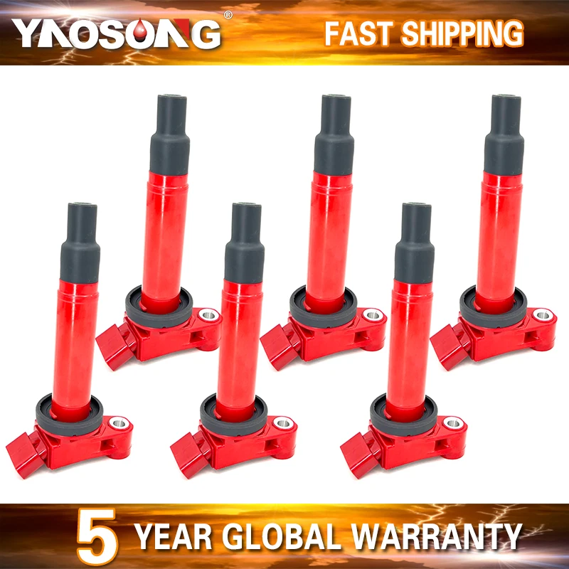 6 шт. катушка зажигания GP 9091902234 9008019016 UF267 C1175 для Lexus ES300 RX300 Toyota Avalon Camry Highlander 3 л V6 1MZ