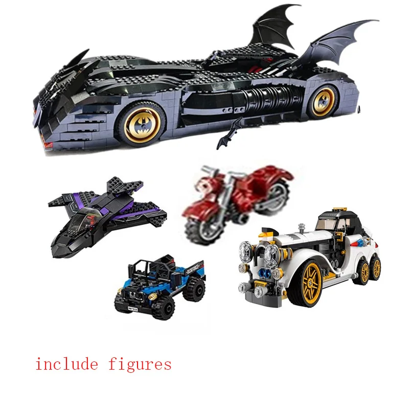 Decool bela стакан фильмы фигурки Batpod Batmobile Набор для мальчиков и девочек строительные