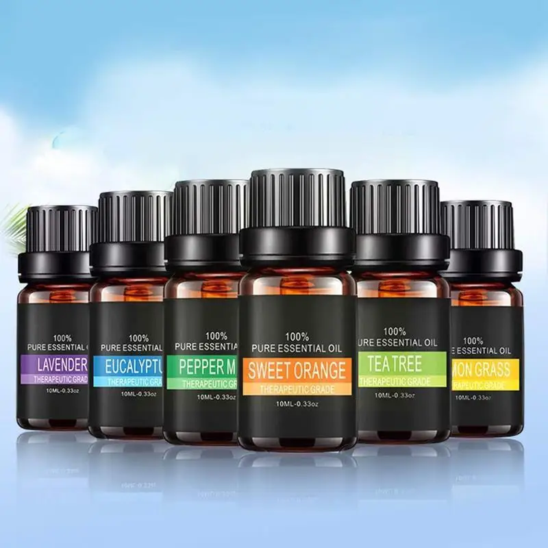 

10ml Pure Plant Essential Oils For Aromatic Aromatherapy Diffusers Aroma Oil Lavender Lemongrass Oil Natural Air Body L9u1