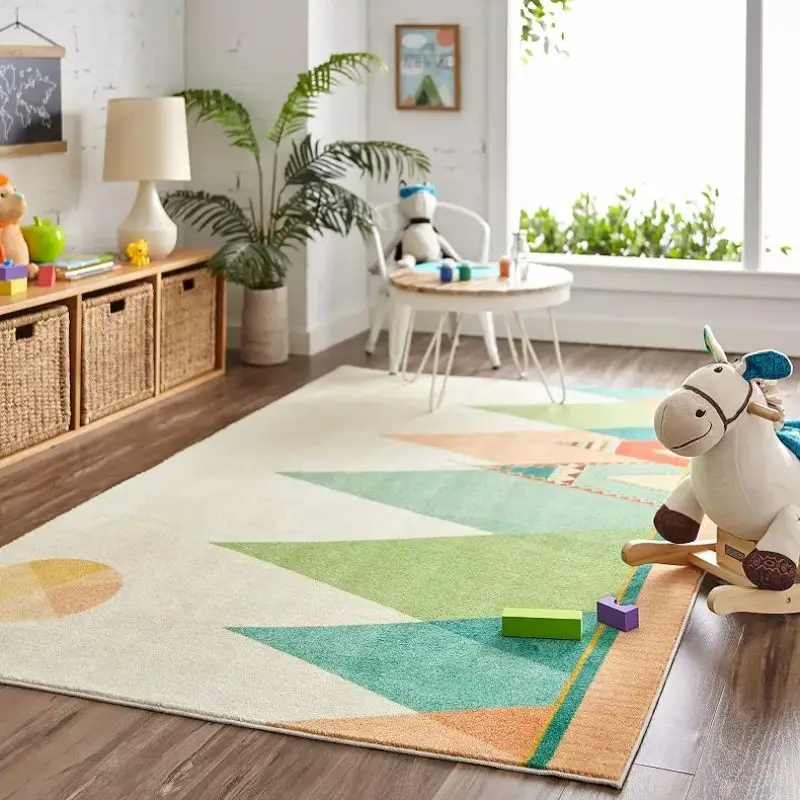 

Countryside Fluffy Carpet For Living Room Hairy Bedroom Rug For Kids Room Plush Nursery Play Mat For Children Soft Foot Mats