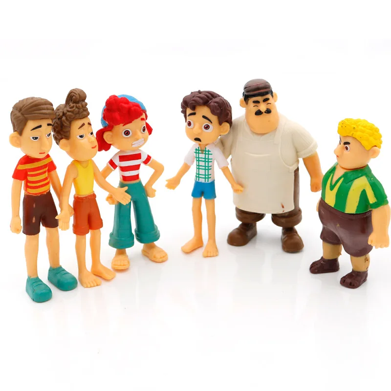 

6 шт., 9,5-11 см, набор игрушек из мультфильма Disney, Pixar, Luca, Альберто, Machiavelli, Джулия, морской монстр, игрушка, модель из фильма, аниме-фигурка, кукла,...
