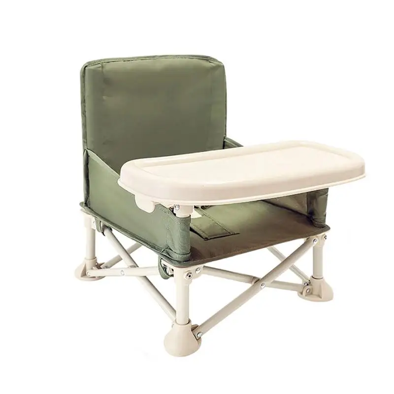 

Переносное Складное Сиденье с подносом, детский портативный моющийся высокий стул для кормления младенцев, для обеденного стола
