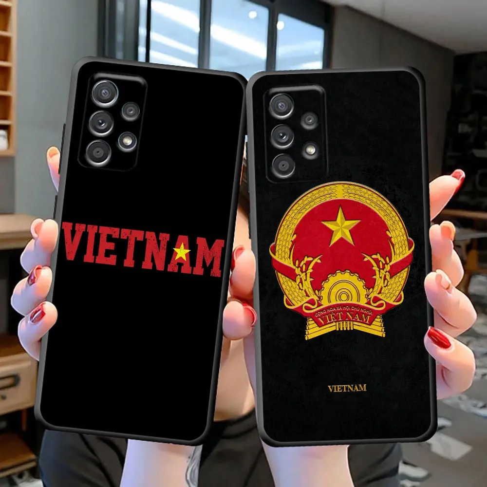 

Funda Coque Phone Case for Samsung S22 S21 S20 S23 S8 S9 S10 Lite FE Plus Ultra 4G 5G TPU Case Capa Para Cover Vietnam Flag Map