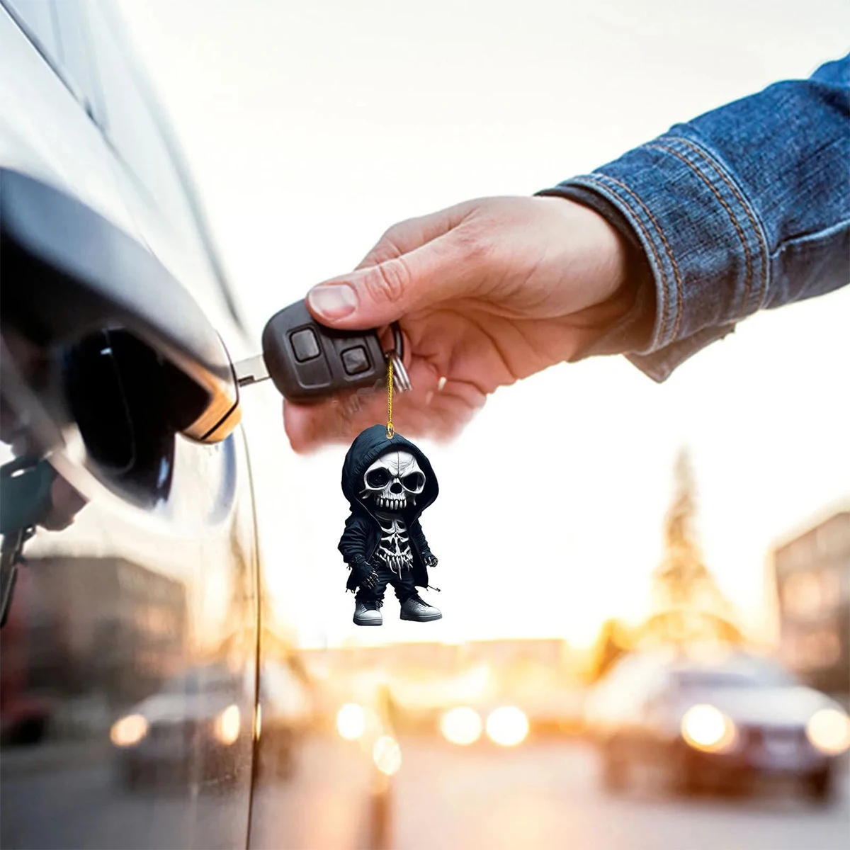 Акриловое Подвесное Украшение Для Автомобиля С Черепом Милый И Крутой HelloWeen