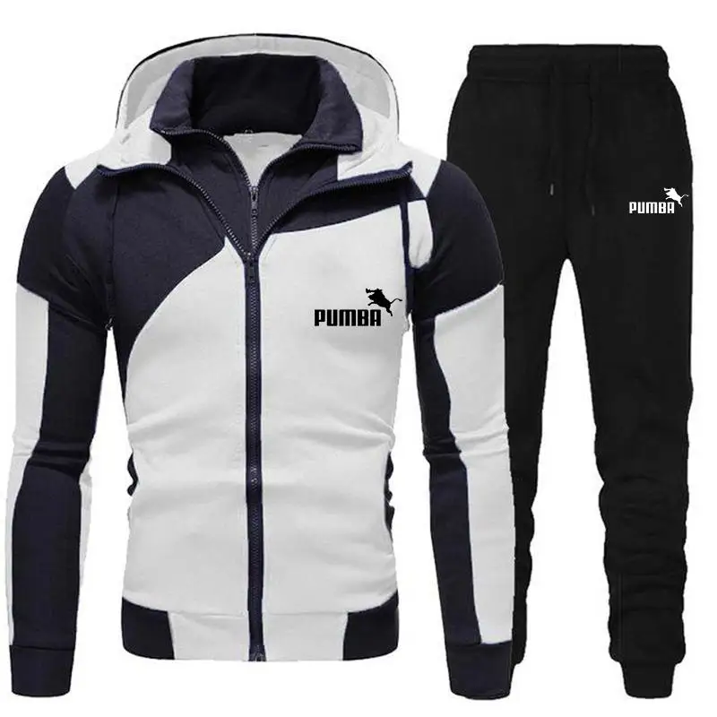 

New Discovery Men Zipper Hoodies Male Sweatshirt+Sweatpants Suit 2Pcs Warm Tracksuit Sets Men's Hoodies Outwear Hooded Jacket