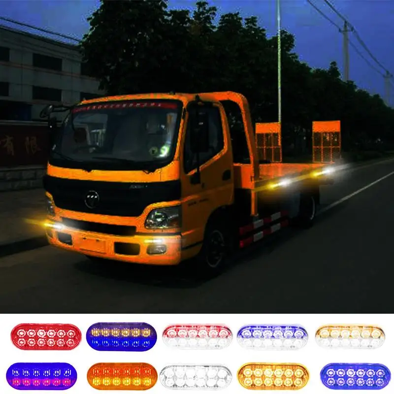 

LED Strobe Lights Warning Lights For Ambulance Modified Cars Super Light Waterproof Aluminum Shell Warning Lights For Grill