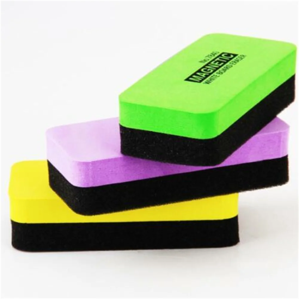 

1 Pcs Kawaii 110mm X 50mm X 22mm High Quality Magnetic White Board Erasers Drywipe Marker Cleaner School Office Whiteboard