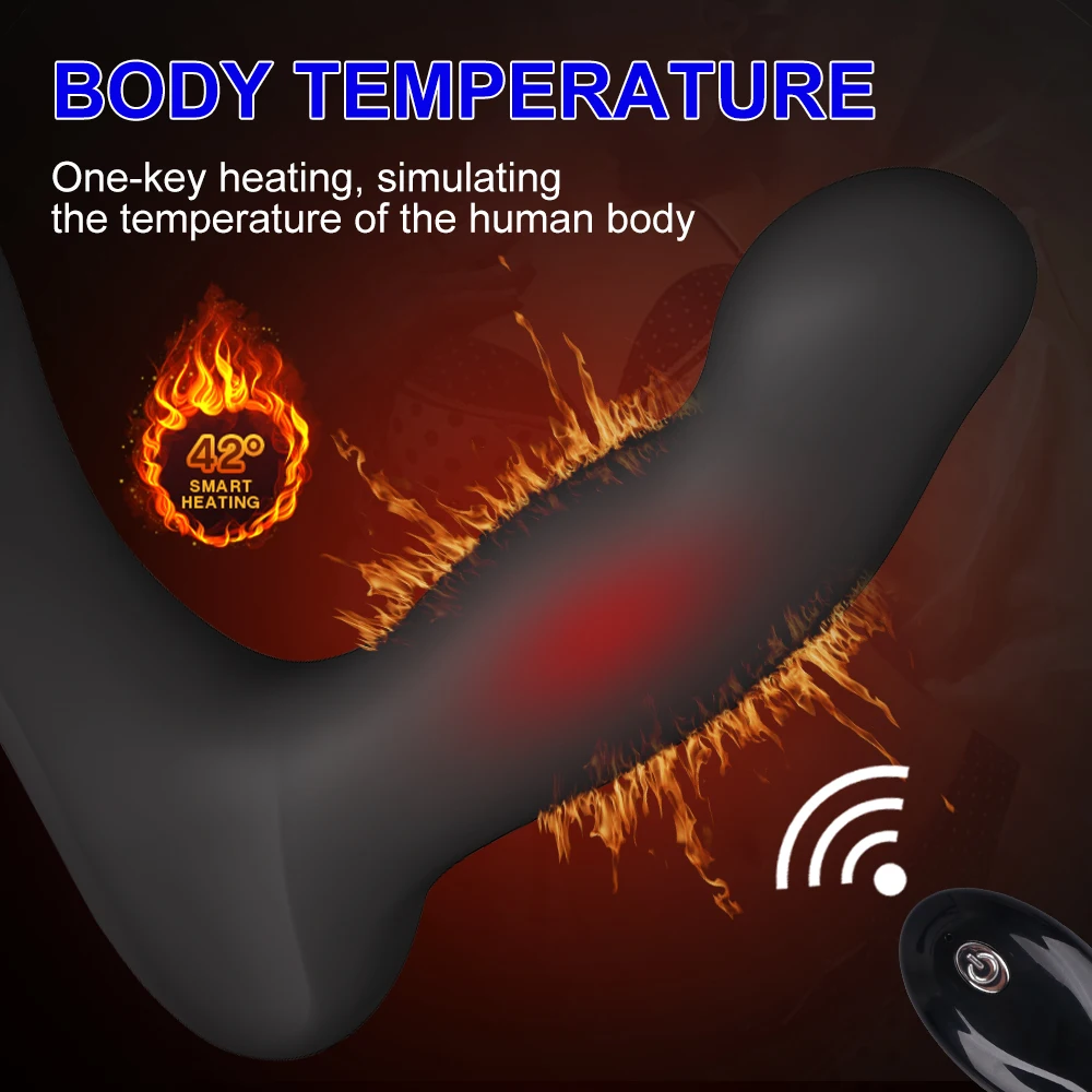 Массажер простаты с дистанционным подогревом вибратор секс-игрушки для мужчин