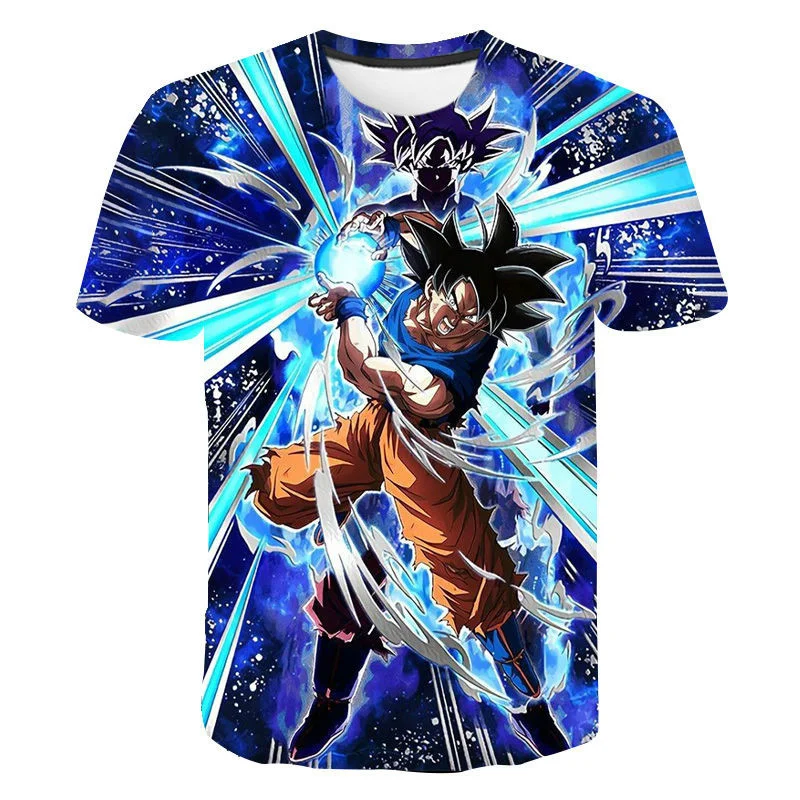 Dragon ball Z Goku Tops  3D Print T-shirt Men Fashion Casual Harajuku T Shirts Anime Short Sleeve O-Neck Summer Tees