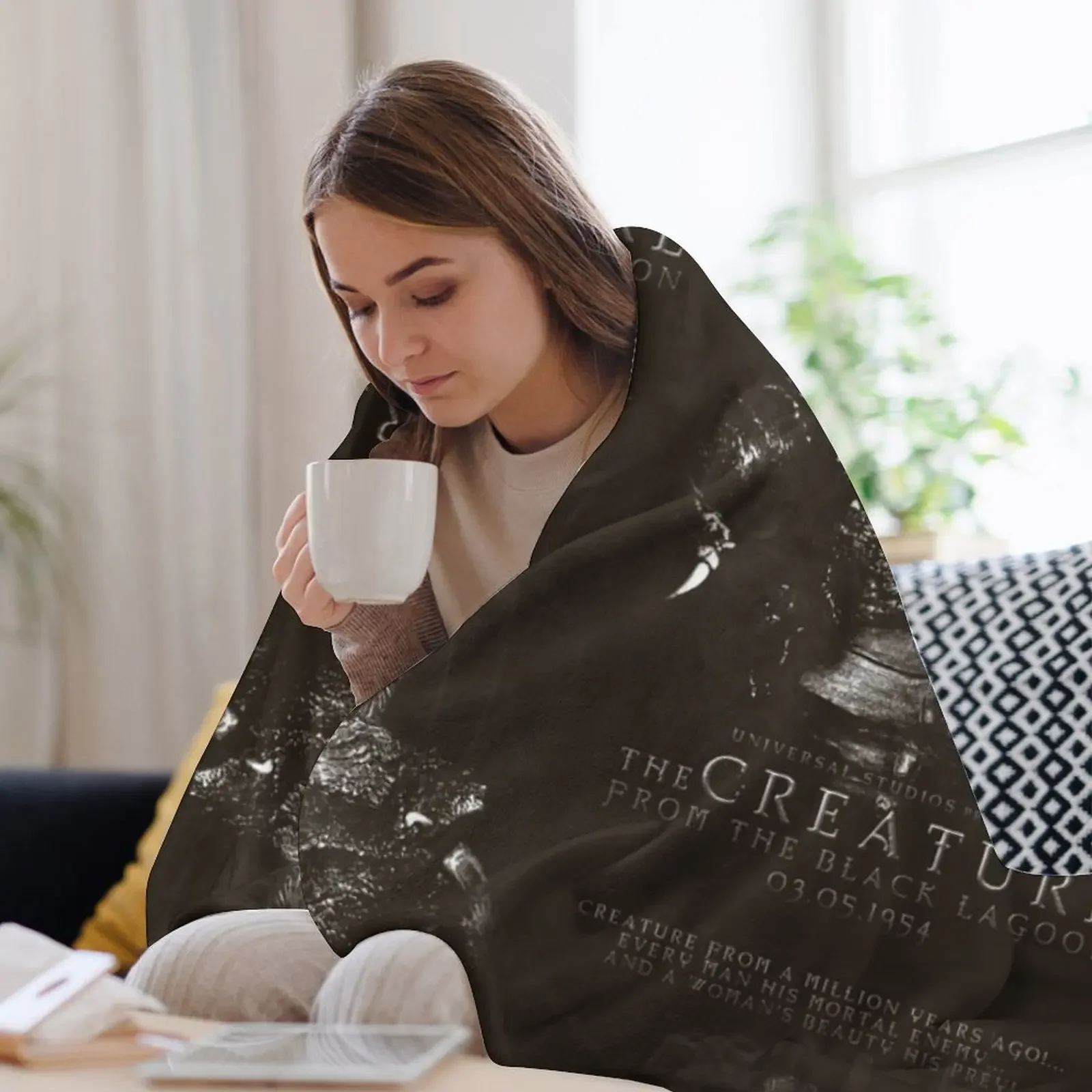 Одеяло Существо из черной лагуны на заказ одеяло для флярного дивана