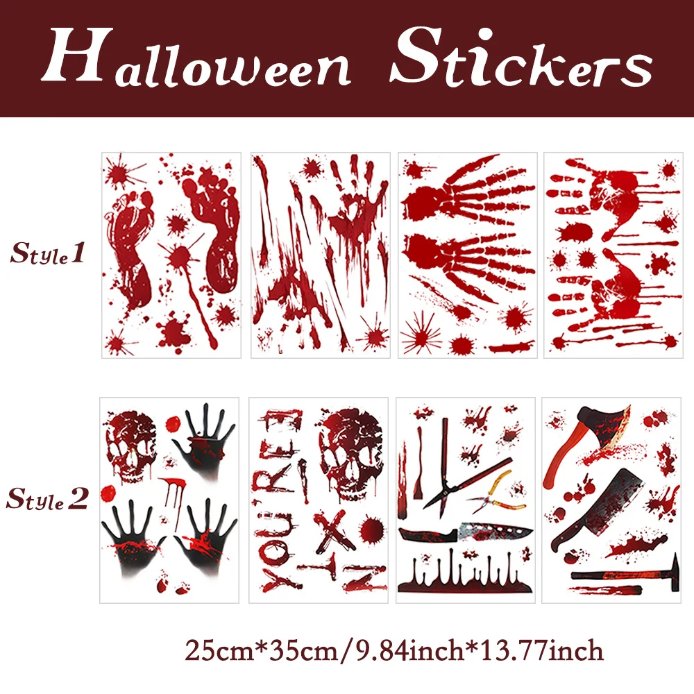 4 шт. наклейки на окна и стену