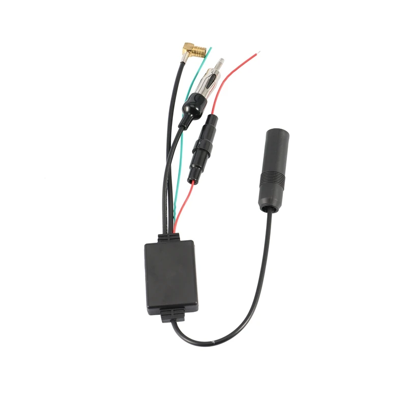 

FM/AM DAB + Car Antenna Aerial Splitter Cable Adapter Radio Signal Amplifier Antenna Signal Booster 88-108MHz