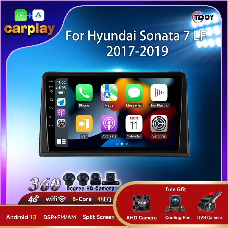 Автомобильный радиоприемник мультимедийный автомобильный Carplay Android Авто Bluetooth