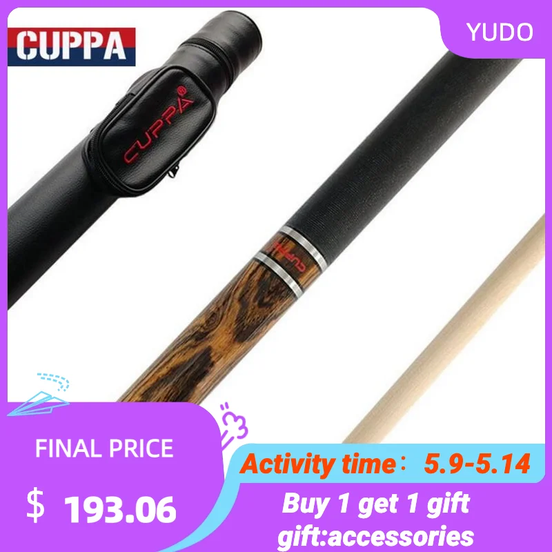 

Cuppa Billiard Pool Stick Cue 11.75mm/13mm Tips With Pool Cue Case Set Ebony But Professional High Quality Billiard Kit China