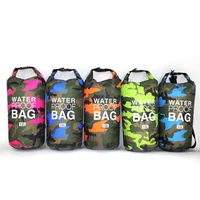30l waterproof swimming bag camouflage fishing boating storage bag kayak rafting waterproof backpack outdoor foldable dry sack