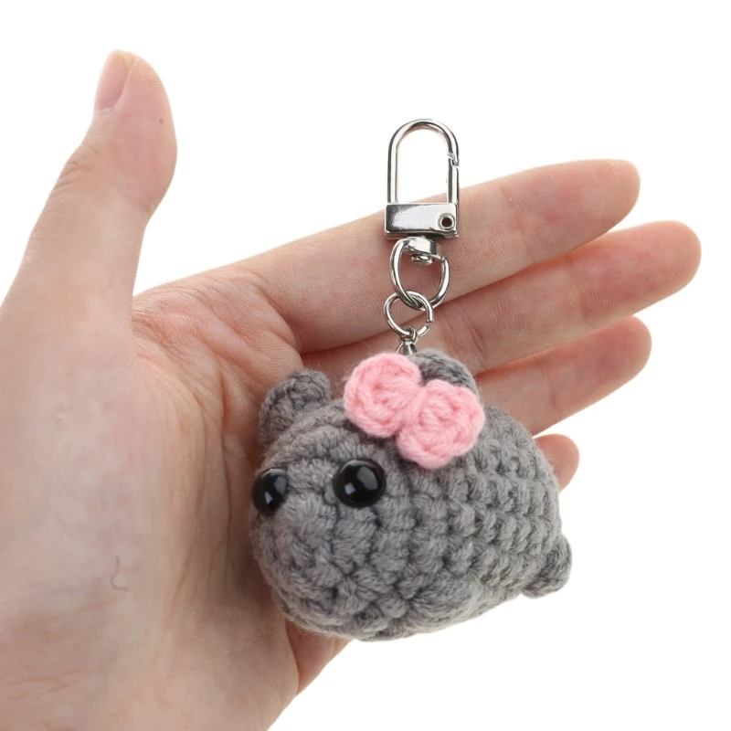 Брелок для ключей в виде грустного хомяка со звуком скрипки украшение рукоделия