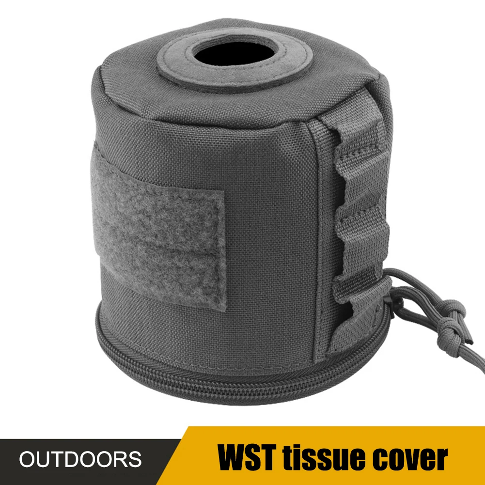

Camping Roll Paper Storage Bag Molle Outdoor Camping Picnic Tactical Military Style camouflage Portable Tissue Cover Organizer