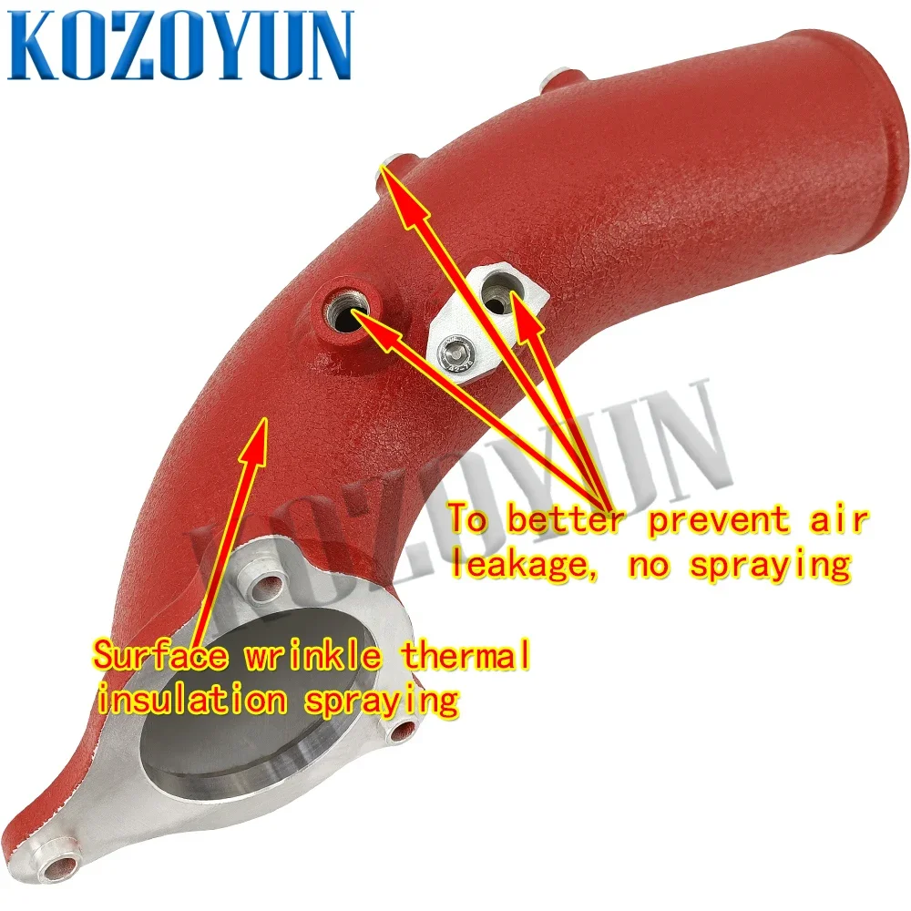 Впускная трубка зарядной трубки для BMW B58 540i 540ix 640i 640ix GT G30 16-18