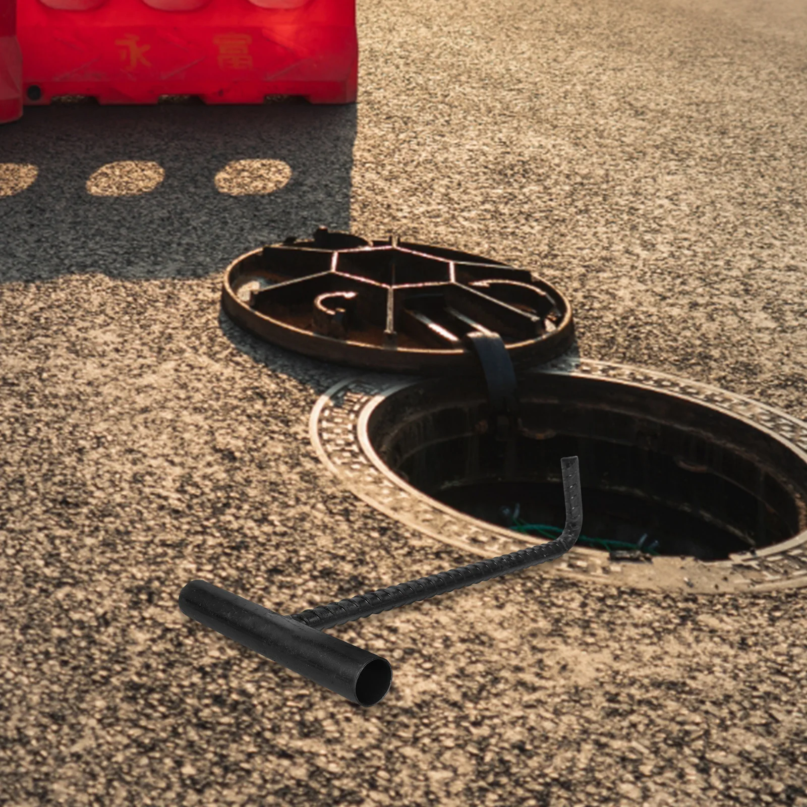 Т-образный крючок сливная решетка подъемник крышки стальная дверь люк