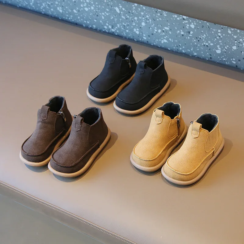 Детские модные ботинки Miqieer для девочек и мальчиков Детская вязаная обувь