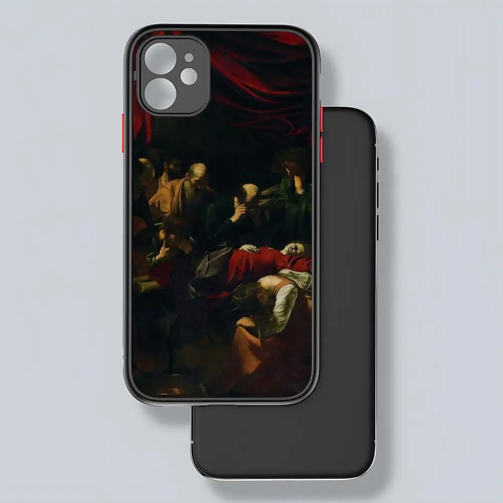 Чехол для телефона Artist Caravaggio Paintings матовый прозрачный чехол iPhone 16 15 14 13 12 11 Pro Max X XR