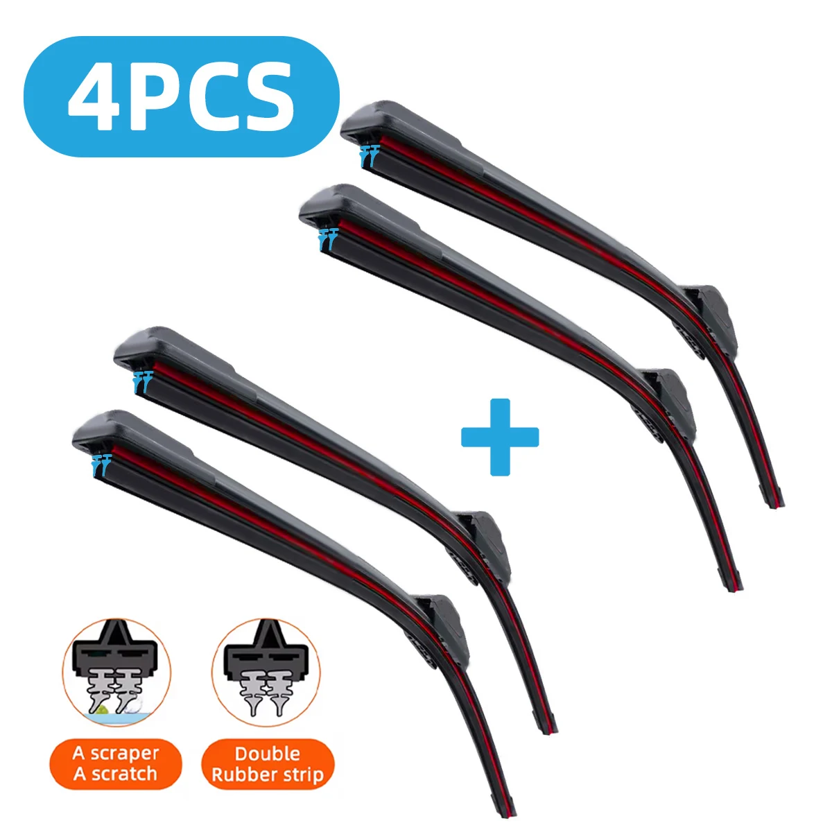 

Для Audi A1 A3 8L 8P RS3 S3 8P1 A4 B6 8E 8H A5 A6 C5 4B передние дворники двойные резиновые щетки автомобильного стеклоочистителя автомобильные аксессуары