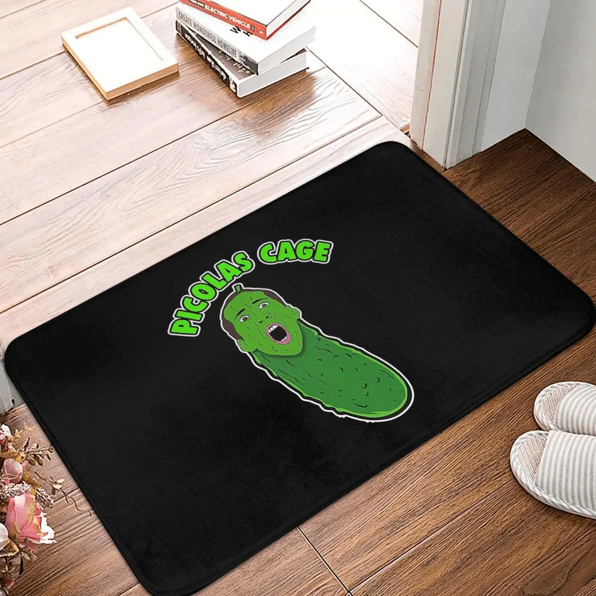 

Meme Bath Non-Slip Carpet Nicolas Cage Flannel Mat Entrance Door Doormat Floor Decor Rug