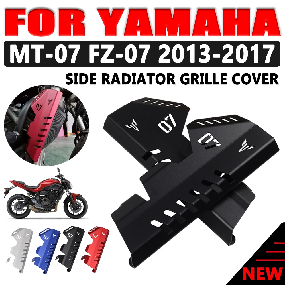 

Motorcycle CNC Side Radiator Grille Cover Guard Protecttion For Yamaha MT07 MT-07 MT 07 FZ 07 FZ-07 2013 2014 2015 2016 2017