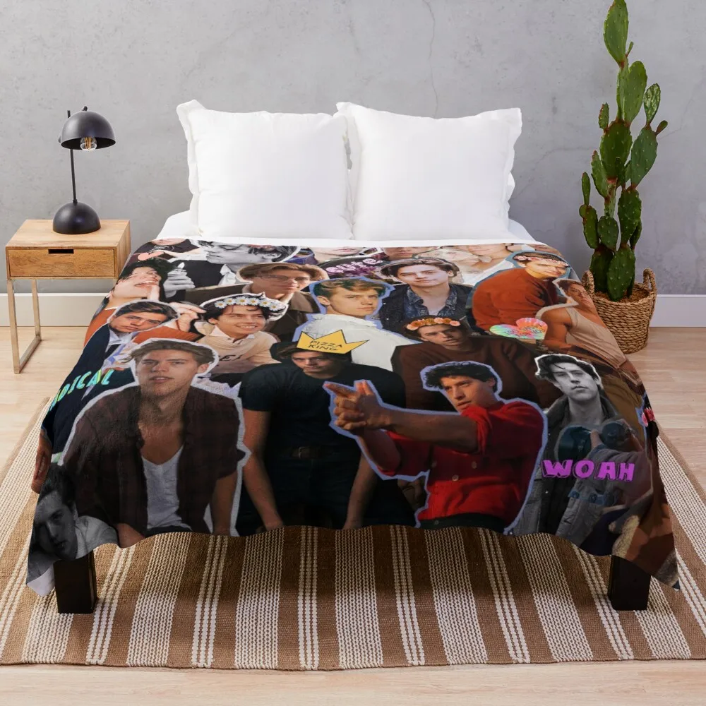 

Коул Sprouse, коллаж, одеяло для путешествий, искусственное одеяло большого размера, роскошное утолщенное Флисовое одеяло