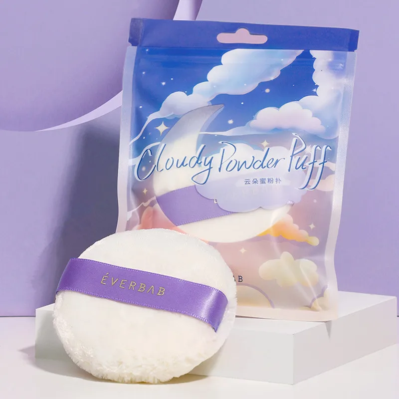 

Спонж для макияжа Everbab для основы под макияж, круглой формы, для лица, лица, тела, Мягкая косметическая губка, спонж большого размера