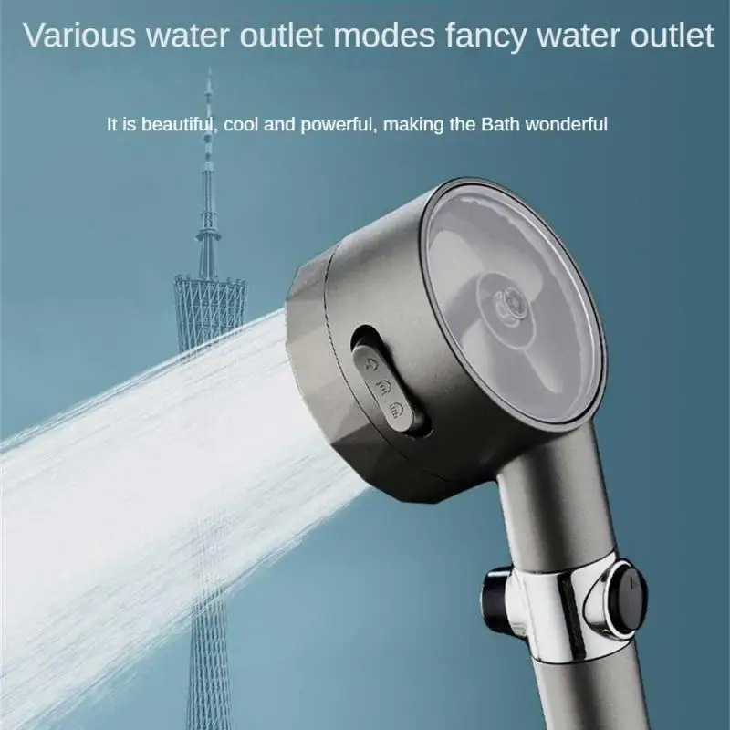 

Abs Shower Head More Water-saving Filter Shower Adjustable Shower Nozzle Fully Mix Cold And Hot Water Sources Portable Plating