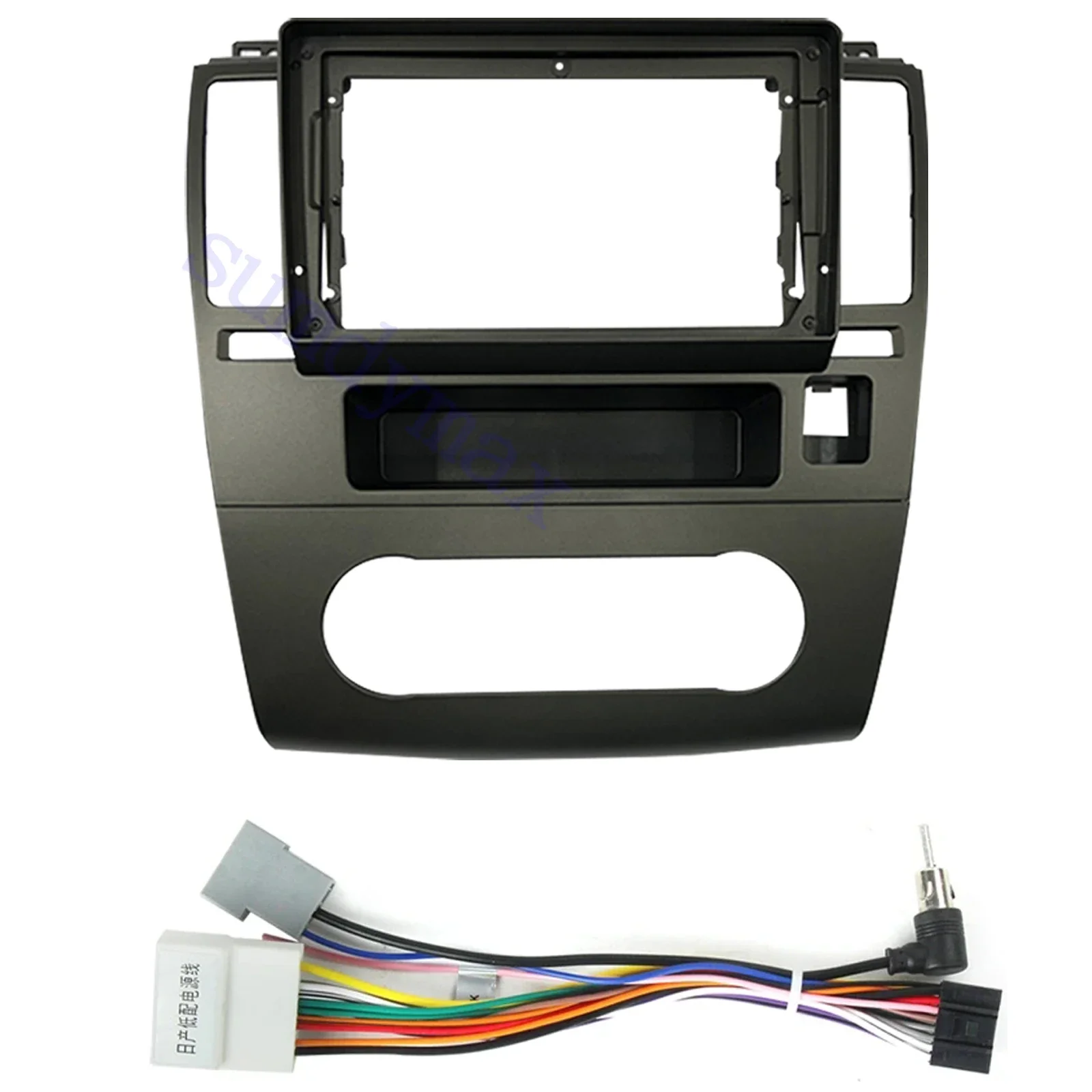 9-дюймовая 2-диночная рамка для автомобильного радиоприемника Nissan Tiida Latio 2005-2010