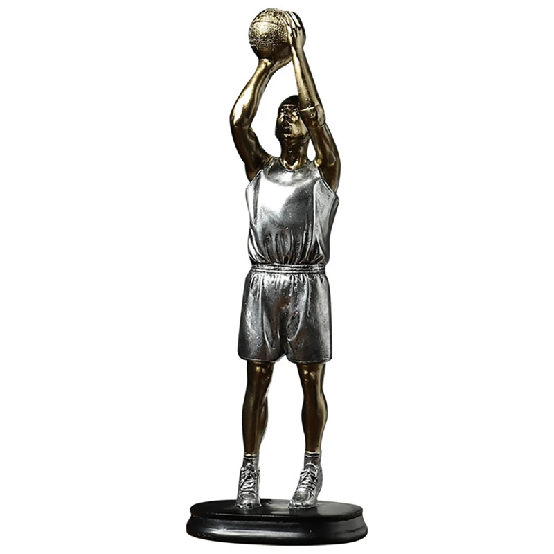 

1Pcs Creative Basketball Sport Figure Sculpture Modern Art Resin Artware Statue Home Living Room Decoration Gift