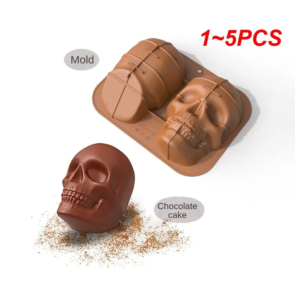 

1-5 шт., силиконовая форма для торта в виде черепа