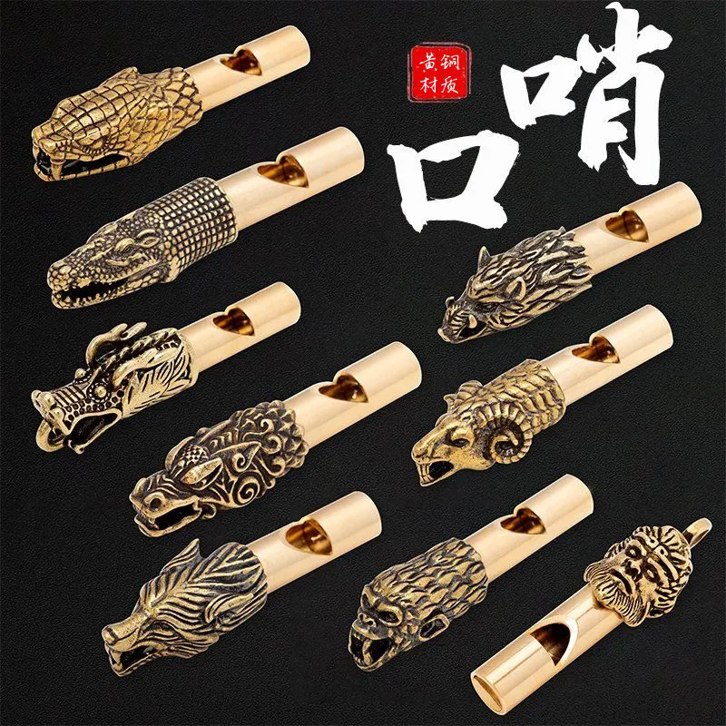 Латунный свисток с головой дракона XMSJ | AliExpress