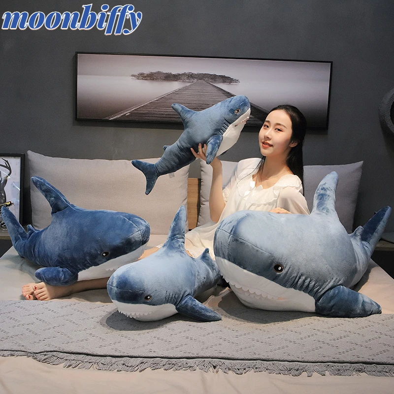 

1 шт., плюшевая игрушка-подушка в виде акулы, 15-140 см