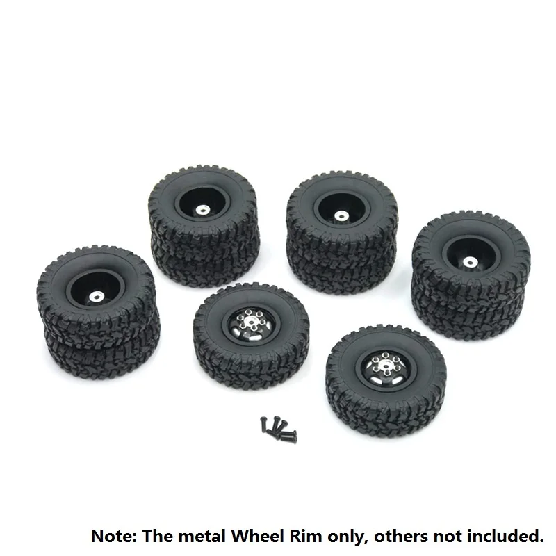 Двойная металлическая ступица обода колеса для WPL B16 B36 Q63 Q64 6X6 6WD 1/16 RC Грузовик