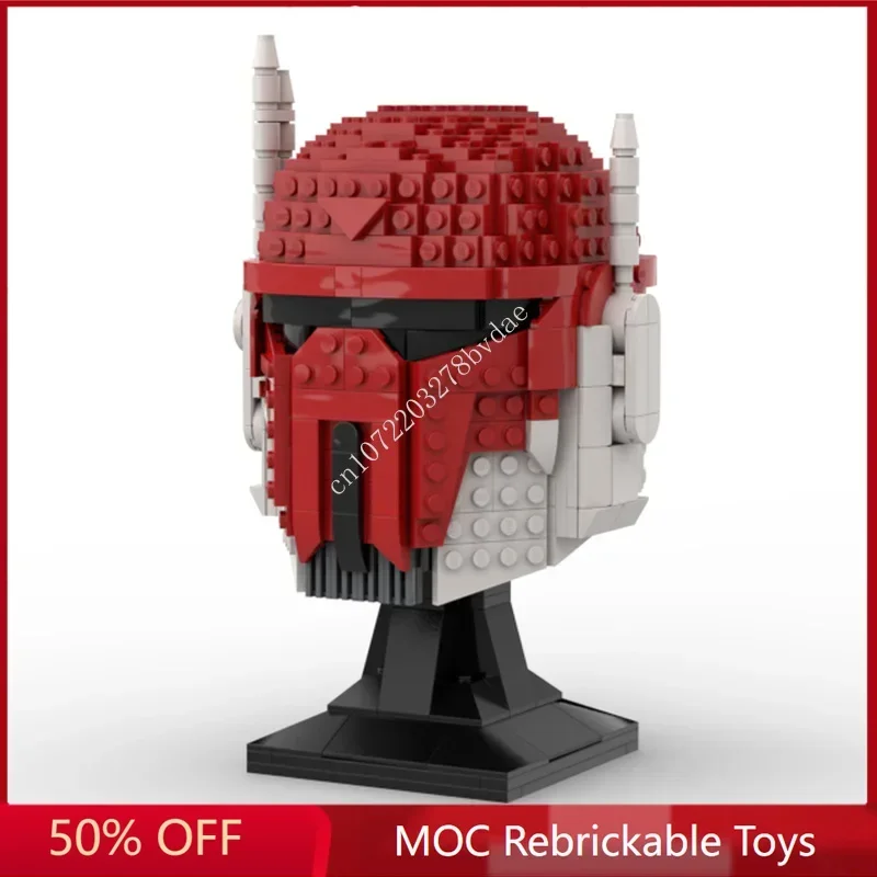 615 шт. Star Plan MOC Imperial Gar Saxon шлем космическая боевая модель строительный блок