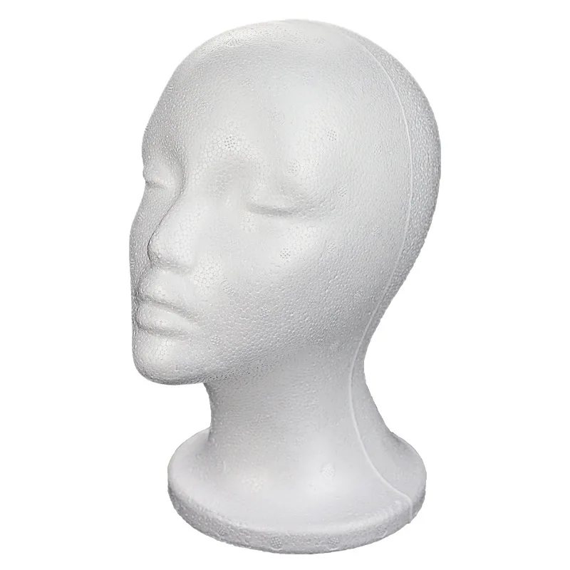 

Foam Mannequin Head Female Male Dummy Head Model Hat Wig Glasses Props Display Bubble Mannequin Head Showcase