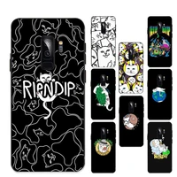 middle cute fingers cat ripndips phone case for samsung s20 lite s21 s10 s9 plus for redmi note8 9pro for huawei y6 cover